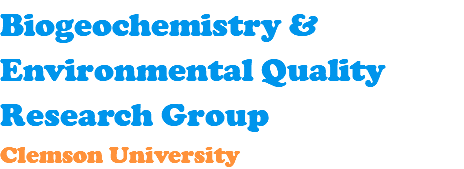 Biogeochemistry & Environmental Quality Research Group Clemson University